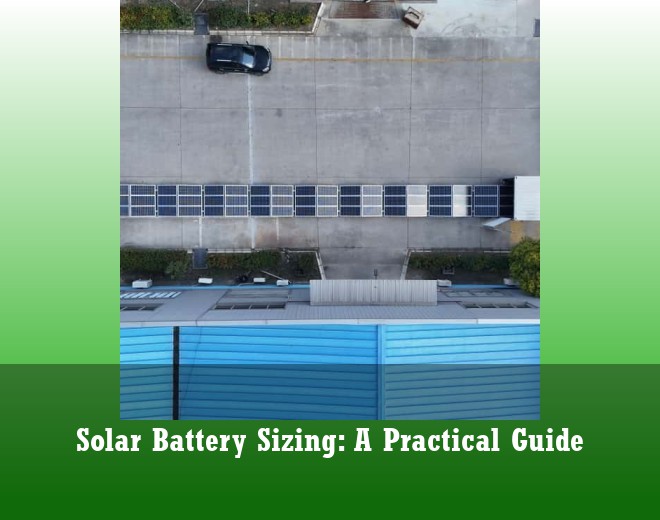 Solar Battery Sizing: A Practical Guide